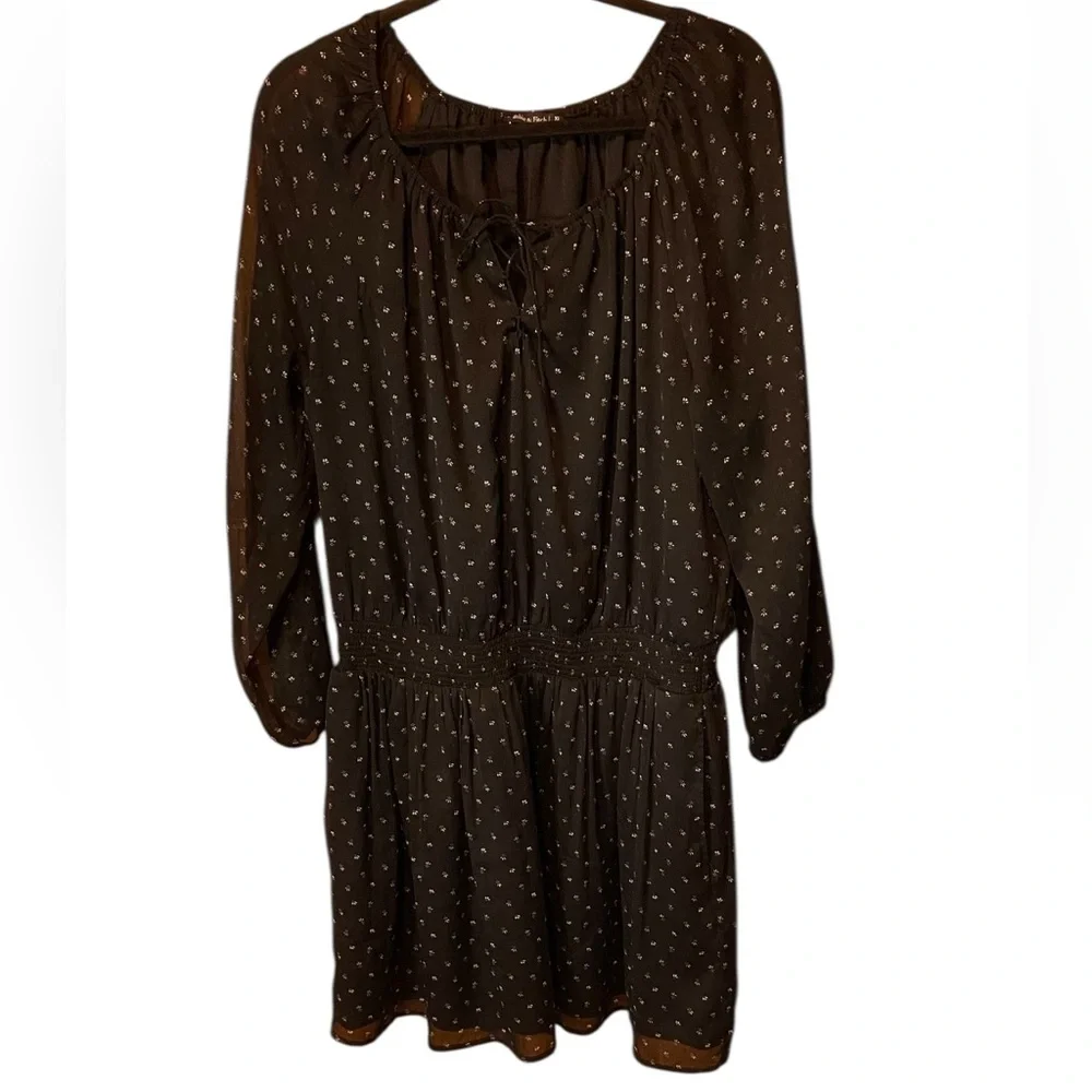 Abercrombie & Fitch Black Long Sleeve Mini Dress Size XL - Picture 4 of 8